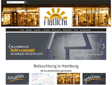 Tablet Screenshot of beleuchtung-hamburg.de